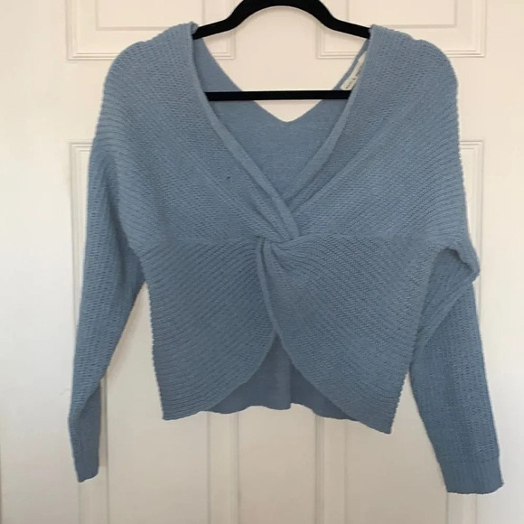 Anthropologie Moon & Madison Front Tie Sweater - Picture 1 of 6